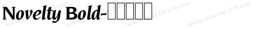 Novelty Bold字体转换